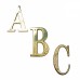 6 Inch Solid Brass Bright Brass Finish  House Letters
